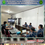 PA Kaimana mengikuti Pembinaan secara Virtual oleh PTA Papua Barat
