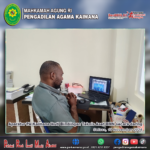 Tingkatkan Kualitas, Operator BMN Pengadilan Agama Kaimana ikuti Bimbingan Teknis Aset BMN secara daring